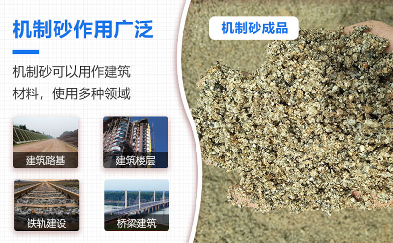 機(jī)制砂品級(jí)越來越高，用途也越來越廣泛